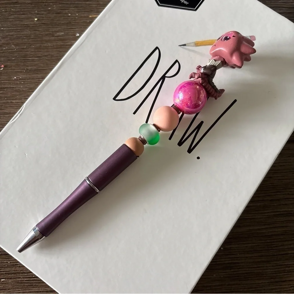 Disney Doorables: Monsters University: Dean Hardscrabble handmade beaded pen